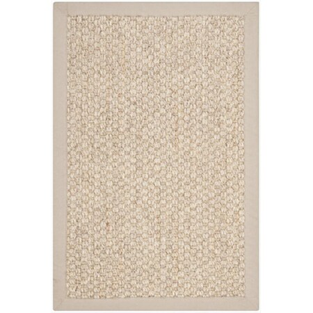 Safavieh 2 x 3 ft. Small Rectangle Casual Marble Natural Fiber Rug NF525C-2